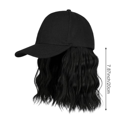 Casquette de baseball avec perruque pour masquer un manque de volume