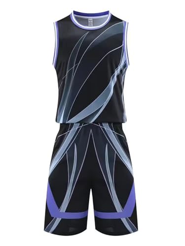 Kids Piece Basketball Kit Boys Sleeveless Basketball Training Jersey Tank Tops With Shorts Set