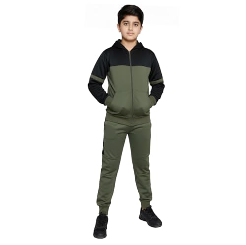 Survêtement à capuche et jogging pour garçon Poly en tissu thermique