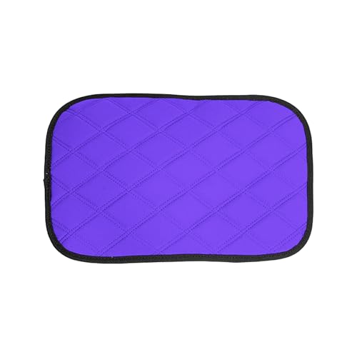 Image of FH Group Neosupreme Purple Diamond Pattern Center Console Pad - Water-Resistant Armrest Cover Protector for Cars, SUVs & Trucks