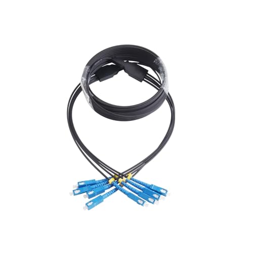 Câble fibre optique 4 SC 4 SC monomode 120m pour réseau de jardin