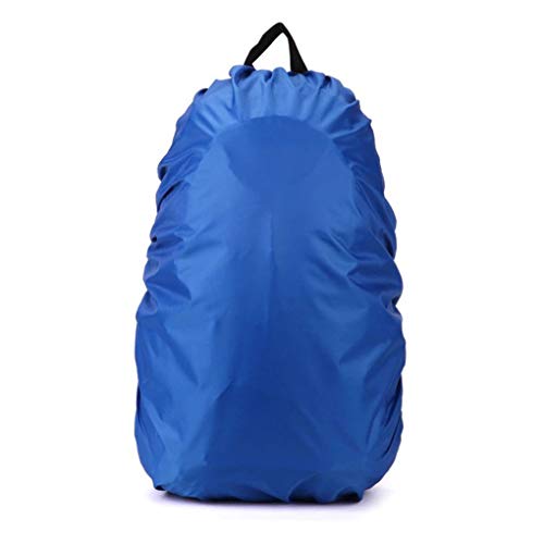 Waterproof Backpack Poeira Cha Portátil Viagem Camping Mochila Bag Rainproof, Azul, 35-40 Liter