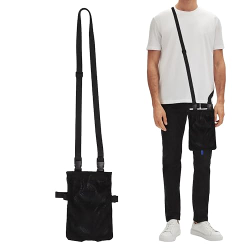 Catheter Night Bag Stand Concealed Catheter Bag Holder Catheter Leg Bag Holder with Adjustable Strap Urine Catheter Bag Secure & Discreet for Urostomy & Foley Catheter Users (Black)