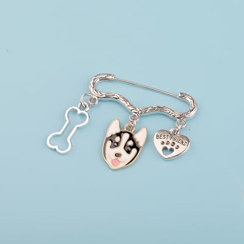 CENWA Husky Jewelry Dog Lover Gifts Husky Owner Husky Gifts Husky Charm Brooch Pin4