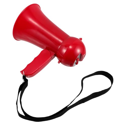 CORHAD Megaphone for Wedding Mini Megaphone Speaker Grooms Props Red Plastic Children's Loudspeaker