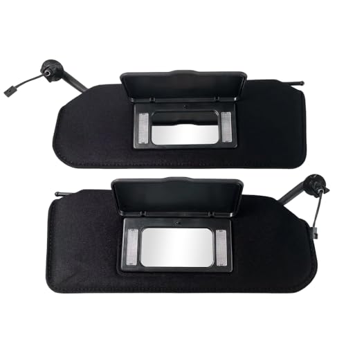 FUZIDDN Automotive Sun Visor with Updated Bright LED Lights Sunvisors Replacement for Corvette C...