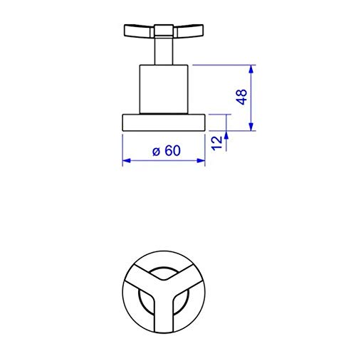 Acabamento para registro de gaveta base 1.1/4