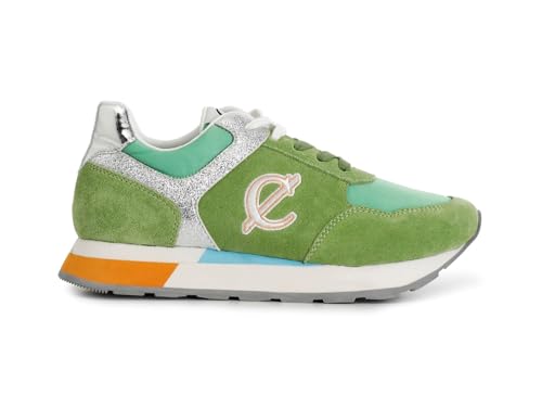 Sneakers en cuir suède Cafe Noir vert 37 pour femme chic