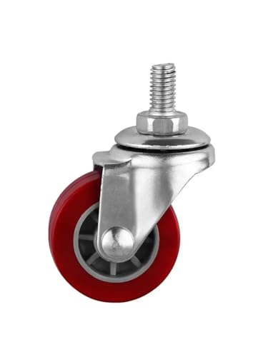 Roulettes universelles vis M8 diamètre 38 mm en polyuréthane pour pied de meuble