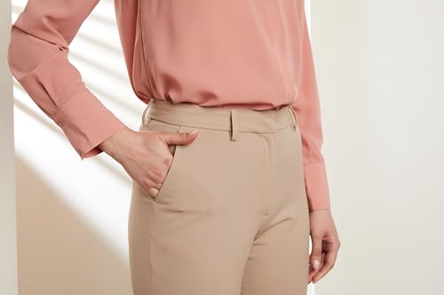 Image of Symbol Premium Women's Slim Fit 4-Way Stretch Formal Trousers (Flexi-Waist | Easy Care | Desk-to-Dinner) (Available in Plus Sizes)