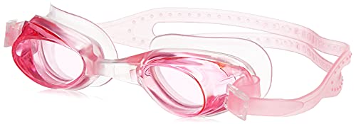 Image of I-SWIM LADIES COSTUME IS-104 NAVY /RED LINES SIZE 3XL WITH GOGGLES SILICON JOINTLESS WITH BOX PINK