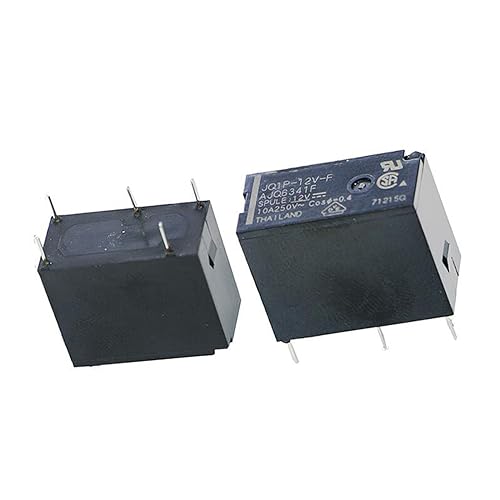 Relais JQ1P-12V-F DC12V 10A 5PIN pour circuits imprimés - Lot de 10 pièces