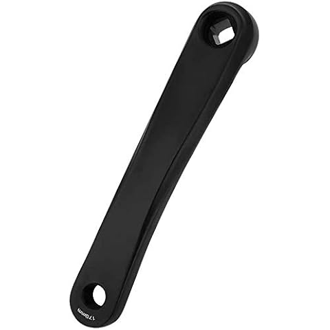 Bicycle Crank Arm,Bike Crank Left Arm,170mm Aluminium Alloy Crank Arm Set Bike Crank Arm Replacement for Mountain Bike Road Bike,Horizontal Square Hole (Black, Rhombic Hole) Cover