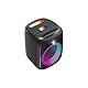 IRRADIO IR-PS40 POWER1, tragbarer Lautsprecher 40 W RMS, Woofer Bass Reflex 15 cm, RGB-LED-Lichter, Mikrofone für Karaoke, True Wireless Stereo, DSP, Lange Lebensdauer, kompaktes Design.