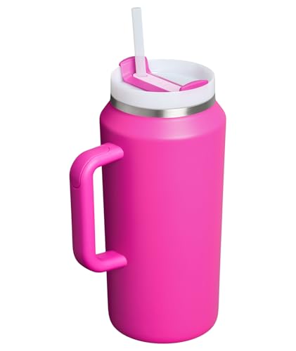 Image of STANLEY Quencher H2.0 Tumbler with Handle and Straw 64 oz | Flowstate 3-Position Lid | Large Capacity for Travel & Sports | Insulated Stainless Steel Cup | BPA-Free | Violet Blossom
