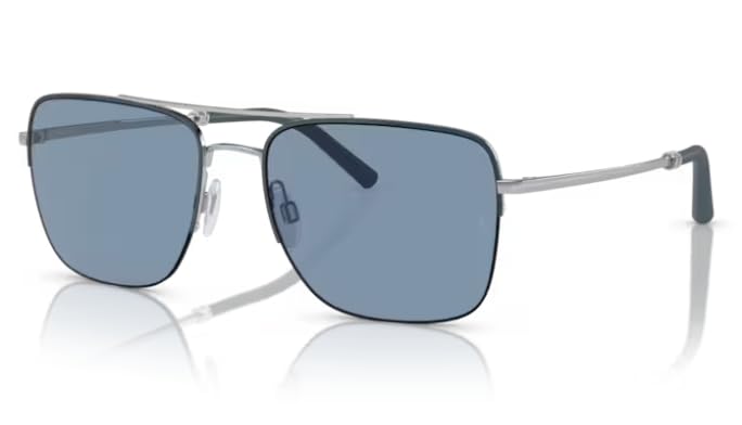 Oliver Peoples 0OV1343S R-2 506380 Blue Ash-Silver/Marine Square Men's Sunglasses, 56/18/145
