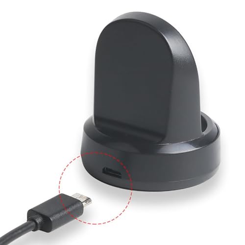 Wireless Charger Dock with 60cm Length Micro USB Charge Cable for Samsung Galaxy Watch Gear S3 S2 SM-R800