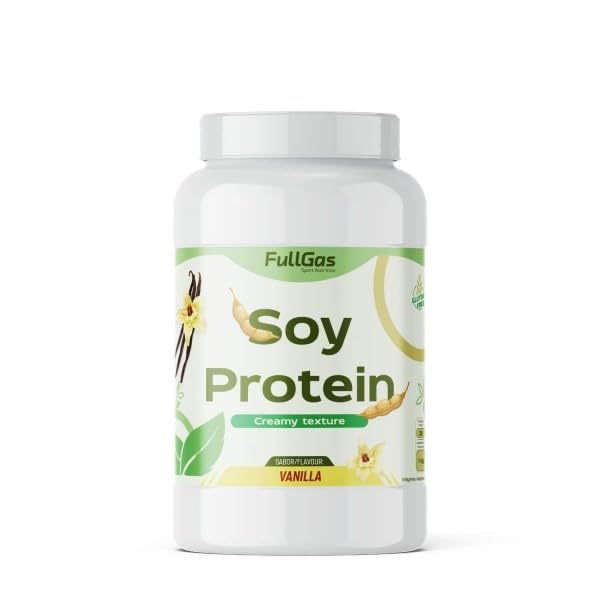 Soy Protein - Proteina de Soja - Fullgas (1KG, Vainilla)
