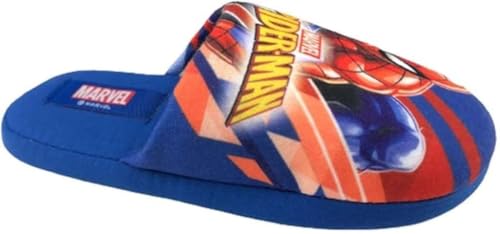 de fonseca Disney Pantofole Spiderman Ciabatte IN COTONE da bambino de roma K791 (BLU REALE, 30 EU, numeric_30)