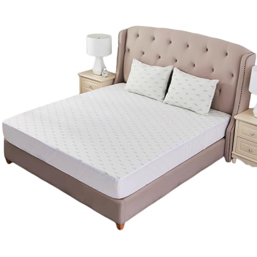 Protector de colchón impermeable, protector de colchón elástico, funda de cama suave, funda de colchón impermeable, protector de colchón elástico ajustable para ancianos, mascotas, adultos y niños