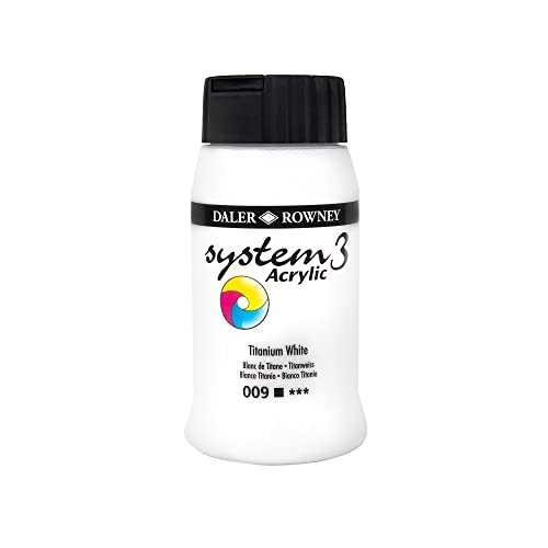 Daler Rowney System3 Blanc titane 500 ml