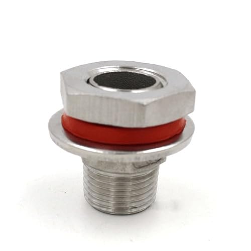 Nuez hexagonal bulkhead sin sueldo 1/2 '' Mpt Hardware, for conectores de acero inoxidable de Hardware Brew Hardware