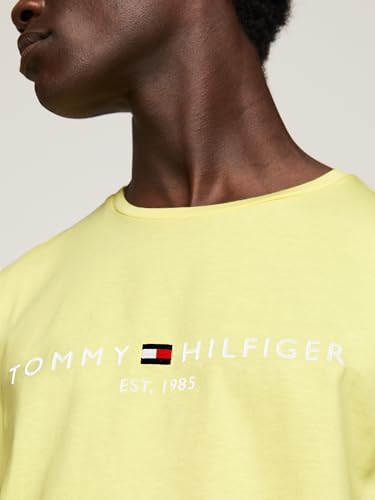 Tommy Hilfiger Camiseta Logo Amarillo para Hombre L
