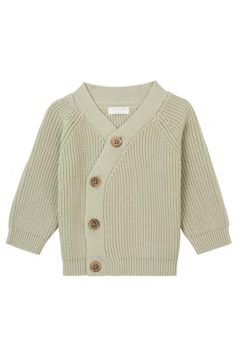 Noppies Unisex Baby Cardigan Geldo Long Sleeve Strickjacke, Moss Gray - N202, 50 EU