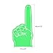 PATIKIL Giant Foam Finger 18 Inch, EVA Number 1 DIY Blank Foam Hand Cheerleading Vibrant Color for Celebration Pom Poms Sports Events Spirit Games Party, Green