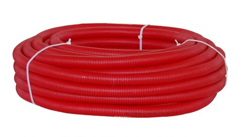 DIPRA - Tube PER gainé eau chaude rouge Ø16 mm - couronne 25 m - tube plomberie PER