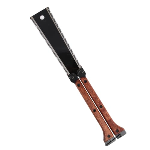 Scie Pliante 140mm - Scie Japonaise En Acier Au Carbone Sk5, Egoine Stables à Double Tranchant 12/14 Tpi, Ideal Pour La Menuiserie, Les Travaux De Bricolage,...