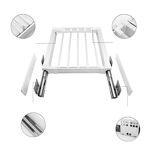 Tringle à vêtements coulissante extensible et robuste pour penderie