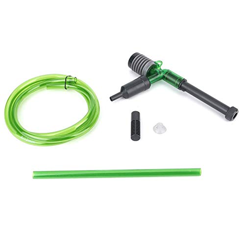 Pssopp - Sifone manuale per acquario, per la pulizia dei rifiuti, pompa manuale per acquario, aspirapolvere per ghiaia, con copertura protettiva (E300) - Image 7