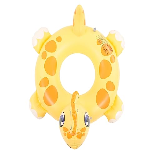 Sosoport Inflatable Dinosaur Swim Ring Boys and Girls Beach Pool Float Ring Safety Pool Floating Toy Made of PVC for Boys Girls