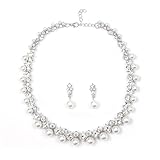 Cadeau raffiné : Cet ensemble de bijoux en perles et cristaux pour femmes est le cadeau idéal pour les anniversaires, les fêtes, les anniversaires de mariage ou toute autre occasion d'honorer une personne spéciale.