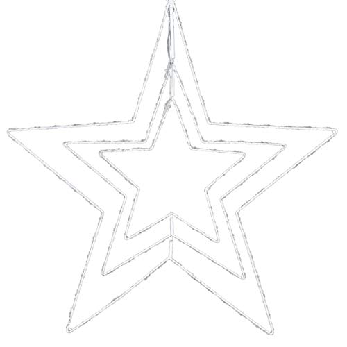Preisvergleich Produktbild Pureday Weihnachtsdeko - LED Stern Mobilé - Weihnachtsbeleuchtung - Warmweiß - ca. Ø56 cm