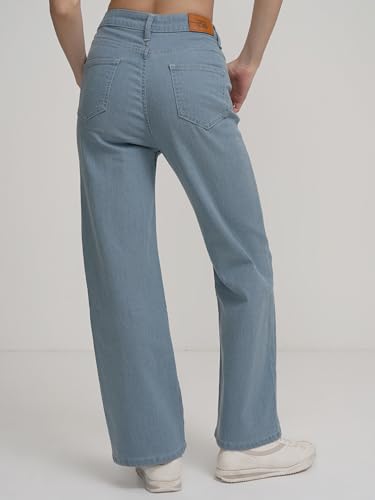 Image of Tokyo Talkies Women's Flared Regular Jeans | Stretchable Mid-Rise Jeans Pant