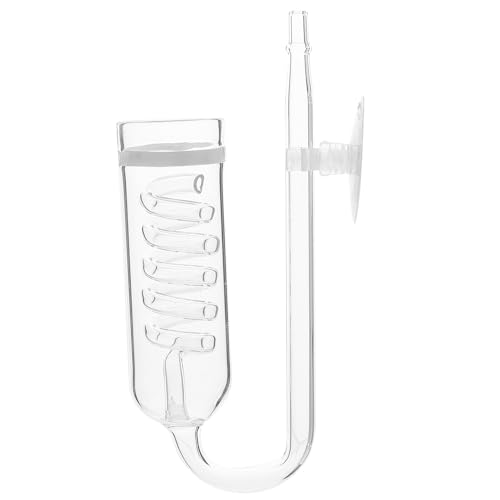 HOUDERCO 水槽用ディフューザー ガラス製 酸アルカリ耐性 強化小型拡散器 吸盤付き設置簡単 水草の栄養保持促進