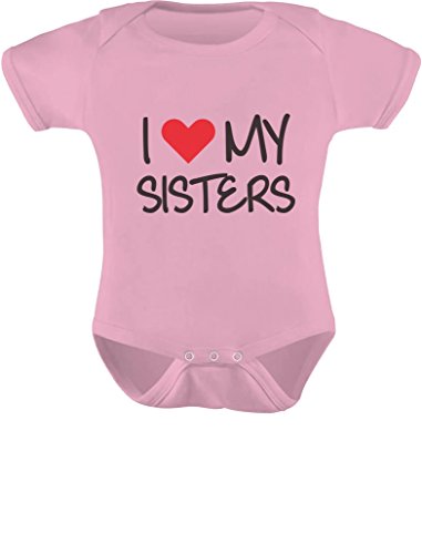 Image of Tstars I Love My Sisters Siblings Outfits Sibling Baby Boy Girl Infant Bodysuit