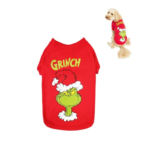 Ropa para Mascotas Santa, Disfraz Navidad para Perros Gatos, Disfraz Navidad para Pequeños y Medianos, para Perros Pequeños, Gatos (S)