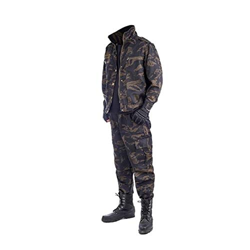 Uniforme del ejército Militar Camuflaje táctico Ropa Fuerzas Especiales Hombres Airsoft Formación Soldado Ropa de Combate Chaqueta Pantalón Conjunto Waistcoat (Color : Color2, Size : 190)
