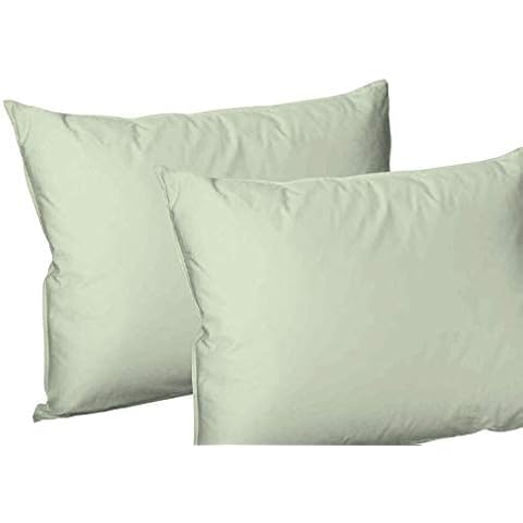4x Pillowcases Luxury Fine Poly Cotton Housewife Bed Room Pillow Covers Available in 20 colours (Sage Green) Cover