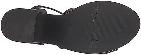 Steve Madden Women's Caelan Heeled Sandal, Black Leather, 6.5 | Image 3