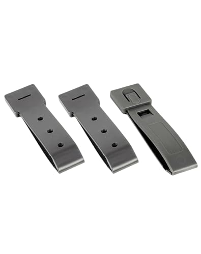 HANSTRONG GEAR Durable Tactical Molle System 3 Inch Long Tactical Clips Strap 3 Pack (3 inch FG)