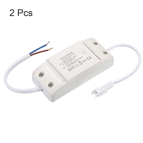 Image of PATIKIL 8-12W 280mA LED Driver, 2Pcs AC 100-240V Output 24-36V DC Male Connector Constant Current Rectifier Transformer External Power Supply