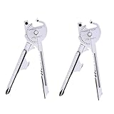 2 Herramientas Multiusos para Llavero – 6-en-1 Acero Inoxidable con Destornillador, Abrebotellas & Cortador – Ideal para Senderismo, Viajes & Uso Diario