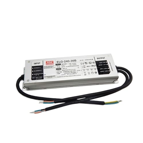 Transformateur 42V pilote Led réglable Meanwell ELG-240-42AB étanche pour jardin