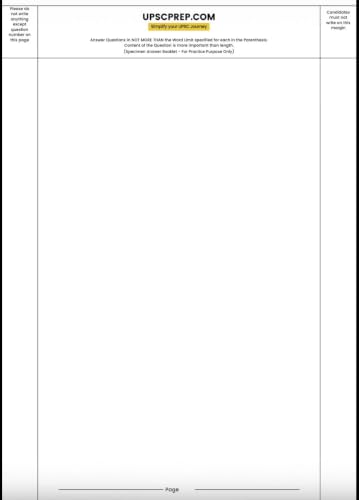Image of UPSC Mains Answer Writing Practice Notebook | UPSCprep.com | 200 Pages | Pack of 2 | Blank Sheets with Pre-Printed Margins | Spiral Bound | A4 Size | Write unLimited