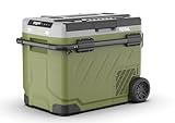 Totalcool TF-Xtreme 40 Grun | 12/24 Volt tragbarer Kühlschrank mit Gefrierfach | App-gesteuerte Kühlbox für Camping, Wohnwagen, Wohnmobil, Van-Life-Picknick, Off-Grid, Angeln