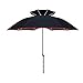 Parasol, Parapluie de Plage, Parapluie de pêche, UV50 +, Protection Solaire, imperméable, revêtement en Vinyle, Portable en Fibre de Verre, Encoche en Forme de U (sans Base)